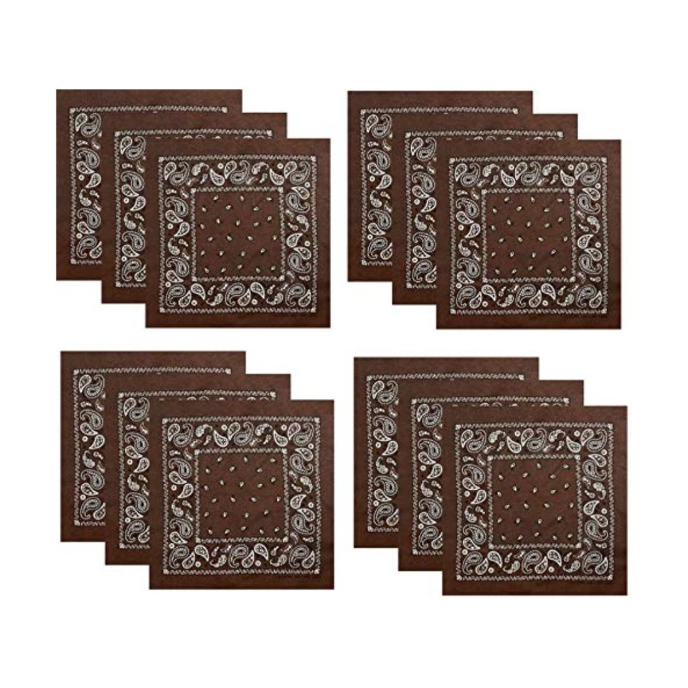 Hibaly 100% Cotton Classic Unisex Bandanas
